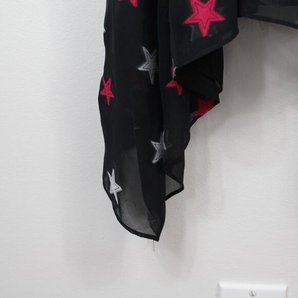 Rag & Bone Sonny Black Silk Chiffon Star-Print Dress - Picture 9 of 12